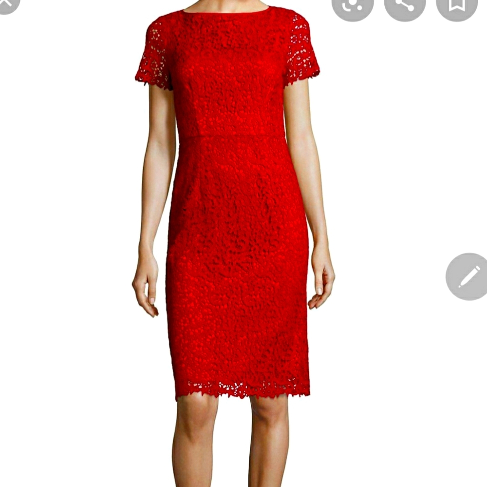 Classic classic beautiful red lace dress 👗